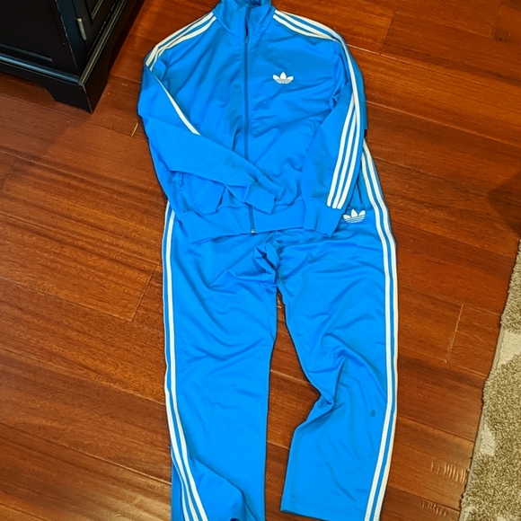 colorful adidas sweatsuit